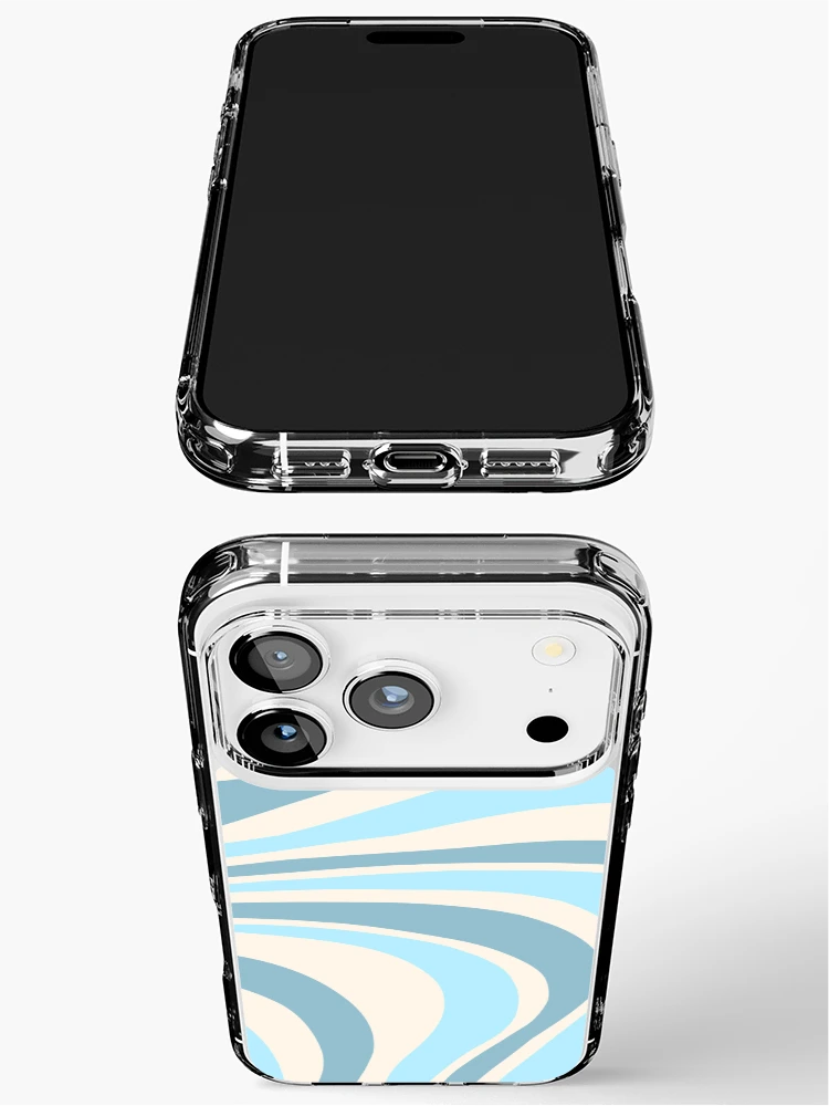 Thumbnail 3 of 5, iPhone Case, blue waves pattern designed and sold by Florence O’Brien.