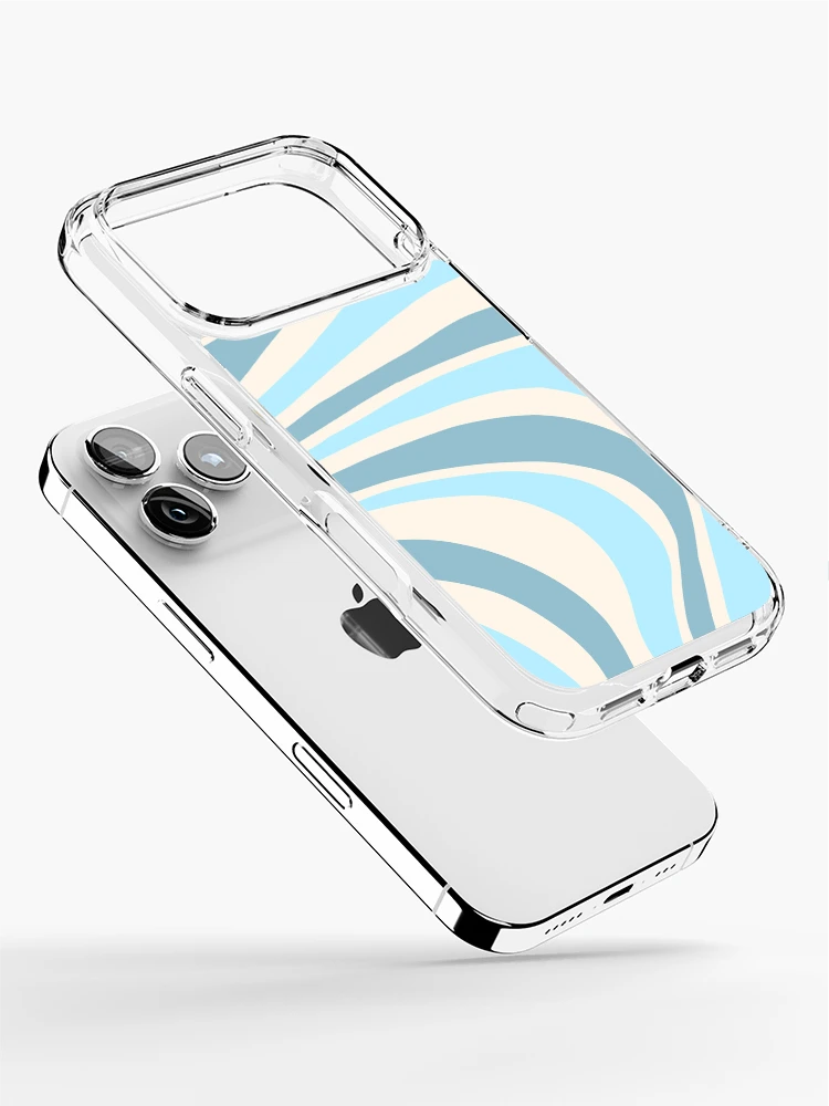 Thumbnail 2 of 5, iPhone Case, blue waves pattern designed and sold by Florence O’Brien.