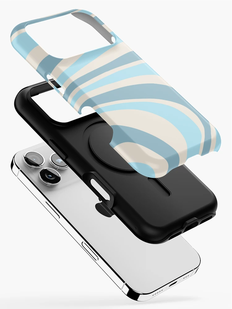 Thumbnail 2 of 4, iPhone Case, blue waves pattern designed and sold by Florence O’Brien.