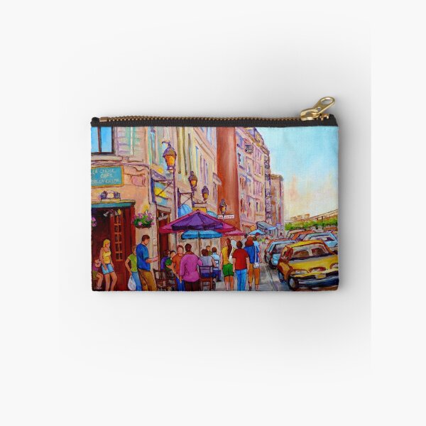 Item preview, OUTDOOR RESTAURANTS OLD MONTREAL PAINTINGS OF CANADIAN CITIES BY CANADIAN ARTIST CAROLE SPANDAU designed and sold by Carole  Spandau.