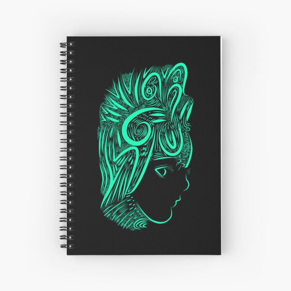Neon Glitter Spiral Sketchbook With Black Paper 