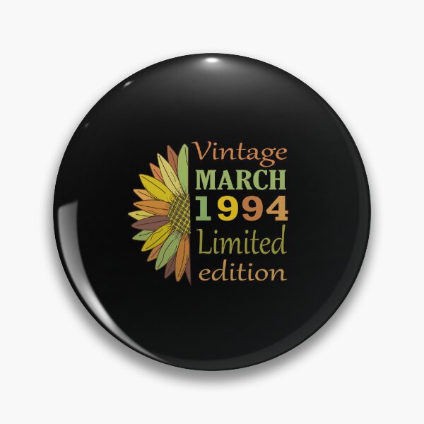 Item preview, vintage march 1994 limited edition, 28 Year Old Gifts Vintage 1994 Limited Edition 28th Birthday designed and sold by SimoSaladain.