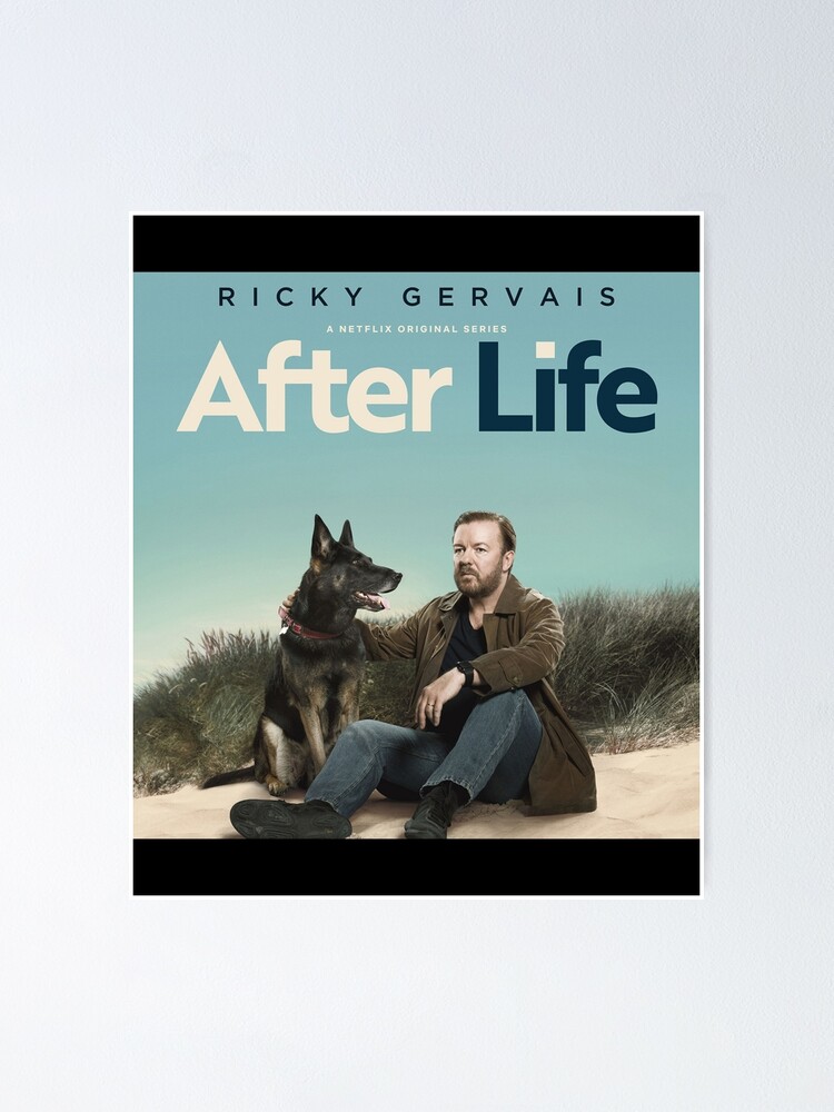 "Ricky Gervais Afterlife Greeting Card" Poster for Sale by