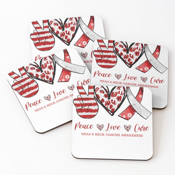 Item preview, Peace Love Cure Head And Neck Cancer Awareness Caring Shirt designed and sold by Master Jay.