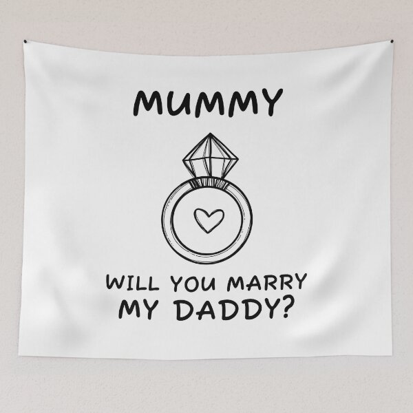 Item preview, Mummy will you marry my daddy kids statement baby onesie designed and sold by Tiny-Piggy.