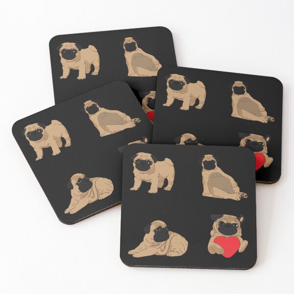 Item preview, pug sticker pack designed and sold by SamRVstore.
