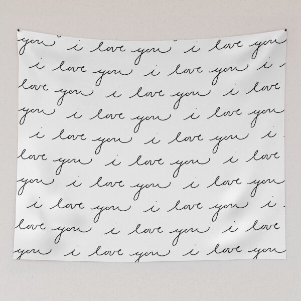 Item preview, I love you pattern designed and sold by Florence O’Brien.