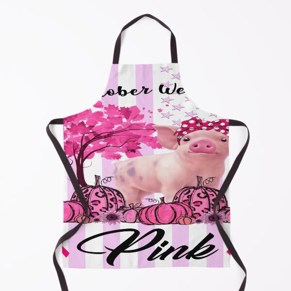Item preview, In October We Wear Pink Funny Pig designed and sold by christinecather.