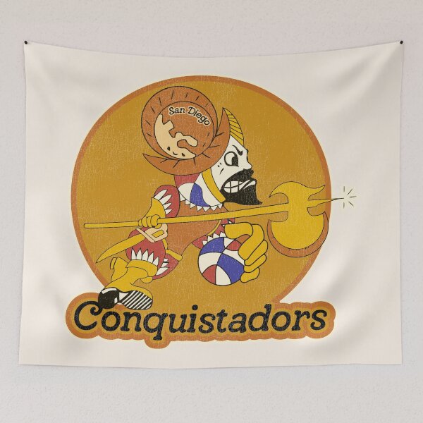Item preview, Retro Defunct San Diego Conquistadors Basketball designed and sold by acquiesce13.
