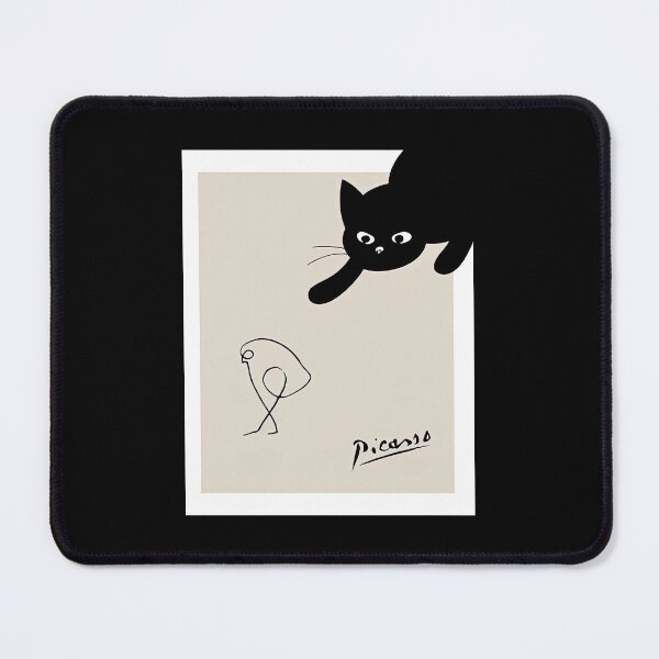 Item preview, Black Cat With Bird Pablo Picásso - Pablo Picásso Art - Cute Cat Lover With Bird Poster Gift designed and sold by PaulaSpringArt.