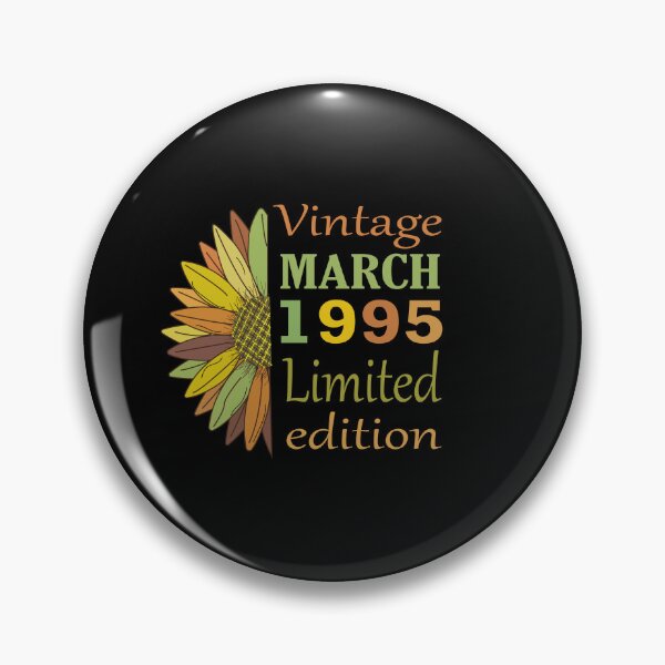 Item preview, vintage march 1995 limited edition, 27 Year Old Gifts Vintage 1995 Limited Edition 27th Birthday designed and sold by SimoSaladain.