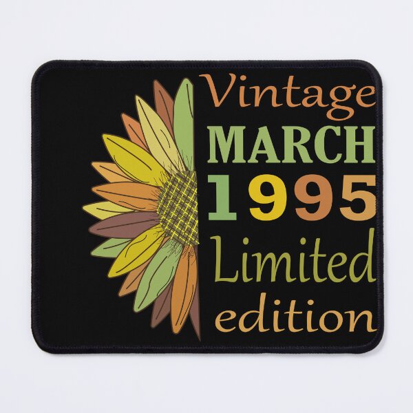 Item preview, vintage march 1995 limited edition, 27 Year Old Gifts Vintage 1995 Limited Edition 27th Birthday designed and sold by SimoSaladain.