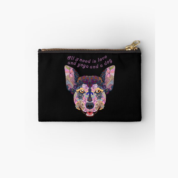Item preview, ALL I NEED IS LOVE AND YOGA AND A DOG  designed and sold by amytheillustra.