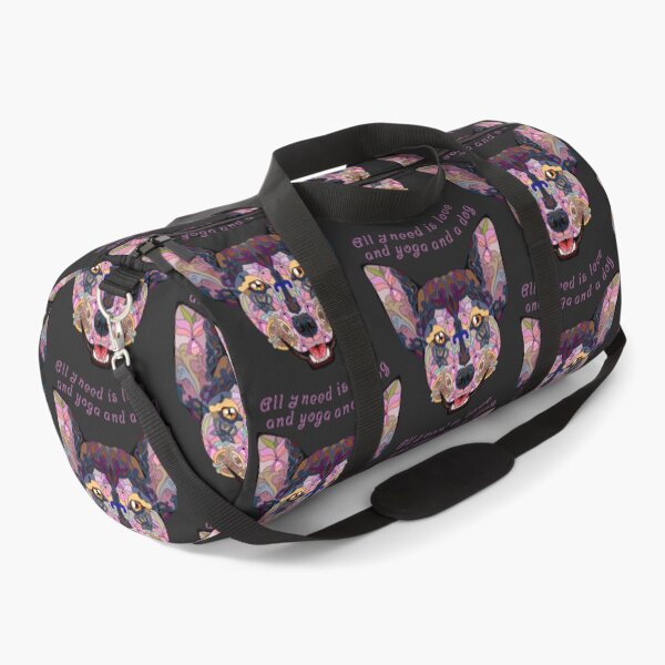 Item preview, ALL I NEED IS LOVE AND YOGA AND A DOG designed and sold by amytheillustra.