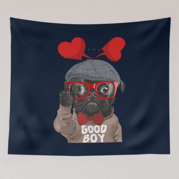 Item preview, good boy funny dog valentine Day best gift for love   designed and sold by amytheillustra.