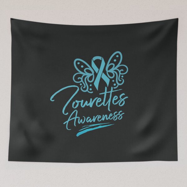Item preview, Tourettes Awareness Butterfly Teal Ribbon , Tourette Syndrome  designed and sold by MJDezigns.