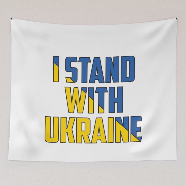 Item preview, I Stand With Ukraine Flag 2022 designed and sold by BufFord71.