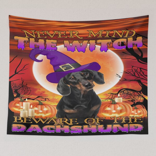 Item preview, Never Mind The Witch Beware Of The Dachshund designed and sold by christinecather.