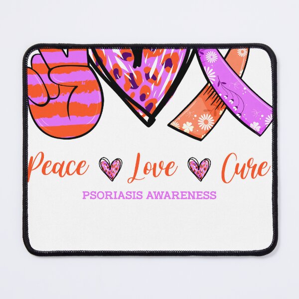 Item preview, Peace Love Cure Psoriasis Awareness Skin Caring Support Shirt designed and sold by Master Jay.