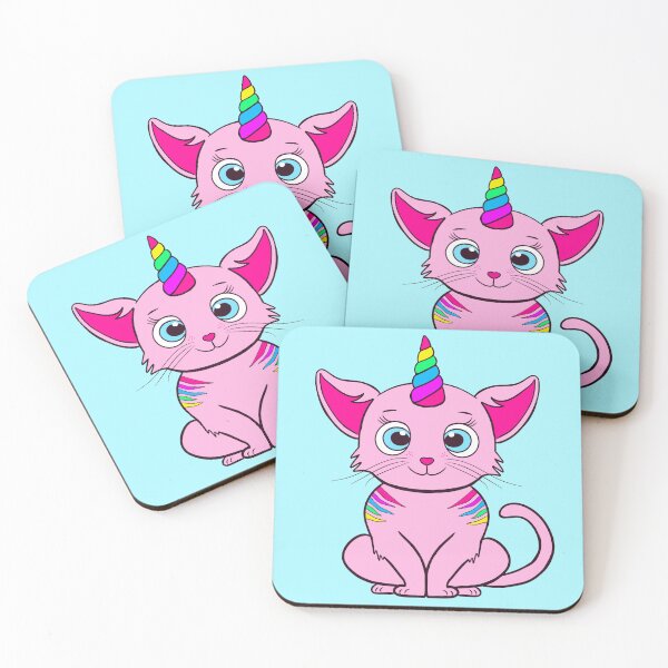 Item preview, Cute Kittycorn Cartoon Drawing designed and sold by SparkyMae.