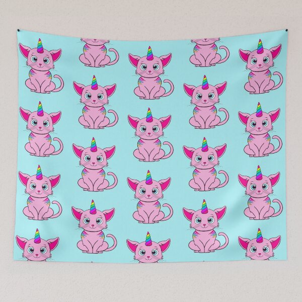 Item preview, Cute Kittycorn Cartoon Drawing designed and sold by SparkyMae.