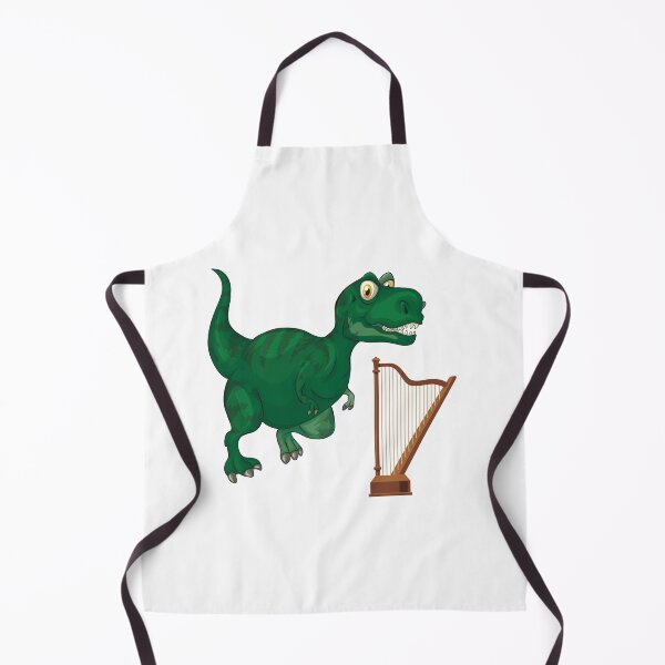 Artikelvorschau, Dinosaurier, der Harfe spielt, lustiges gutes Dinosaurier-Harfen-Liebhaber-kühles grünes Design entworfen und verkauft von pedrored369.