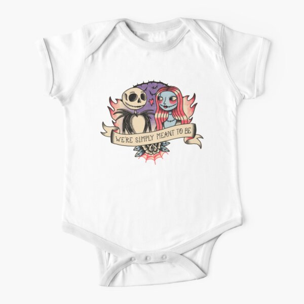 Old school nightmare Short Sleeve Baby One-Piece