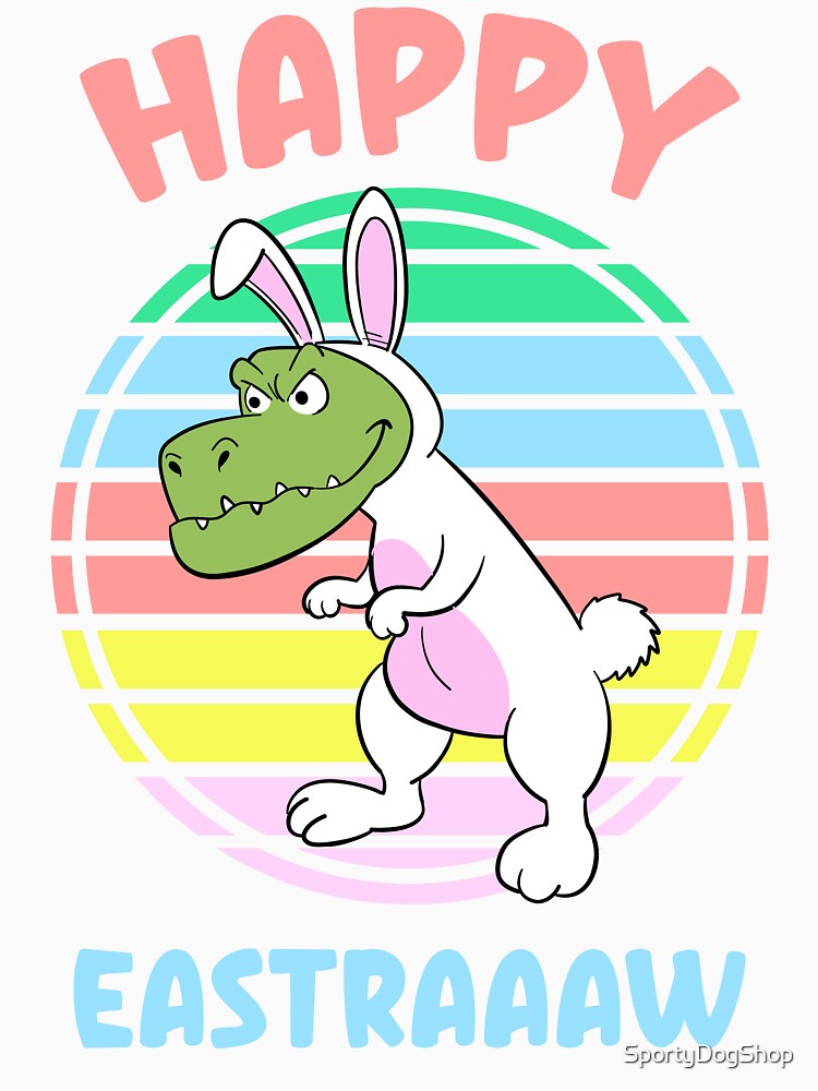Discover Happy Eastraaaw, Bunny Saurus Classic T-Shirt