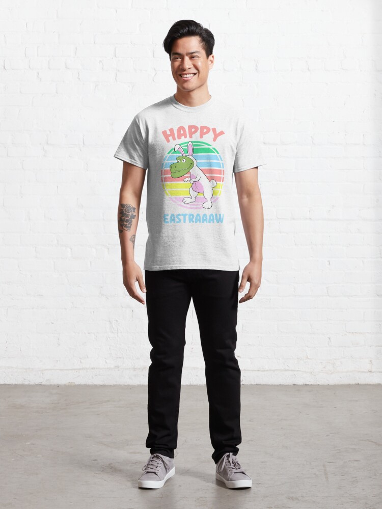 Disover Happy Eastraaaw, Bunny Saurus Classic T-Shirt