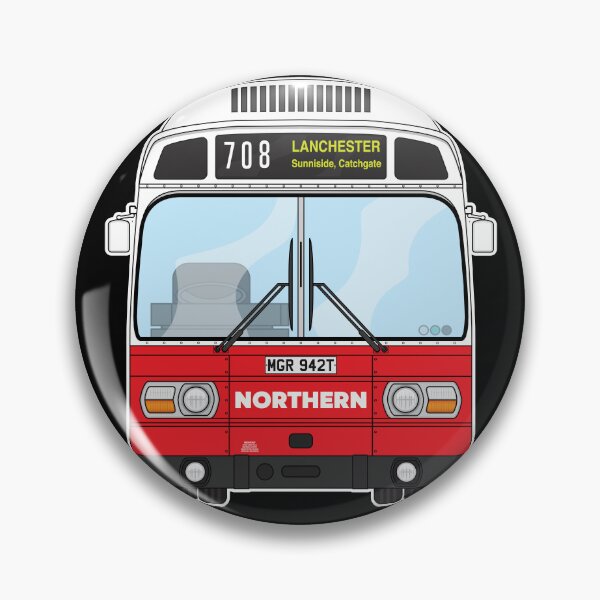 Item preview, Northern Leyland National mk1 MGR942T Retro Illustration designed and sold by BFXIII.