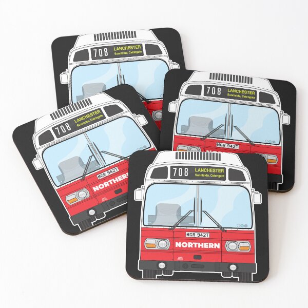 Item preview, Northern Leyland National mk1 MGR942T Retro Illustration designed and sold by BFXIII.