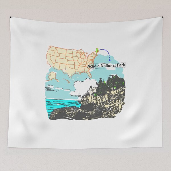 Item preview, Acadia National Park designed and sold by SatyaYug.