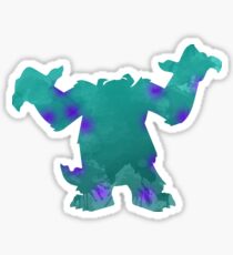 Monster Inspired Silhouette Sticker