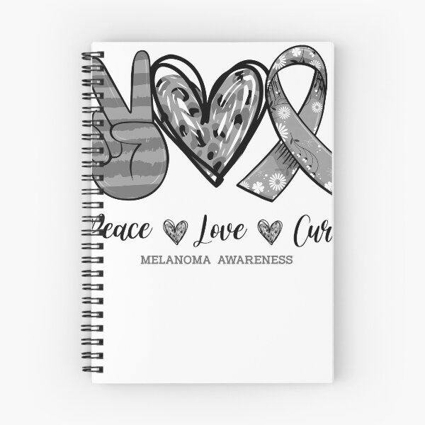 Item preview, Peace Love Cure Melanoma Awareness Caring Support Fighting Shirt  designed and sold by Master Jay.