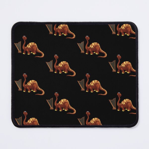 Item preview, Dinosaur Playing Harp ,Funny Good Dinosaur Harp Lovers Chestnut Design designed and sold by pedrored369.