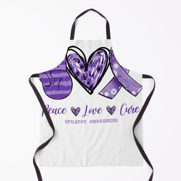 Item preview, Peace Love Cure Epilepsy Awareness Caring Support Fighting Shirt designed and sold by Master Jay.
