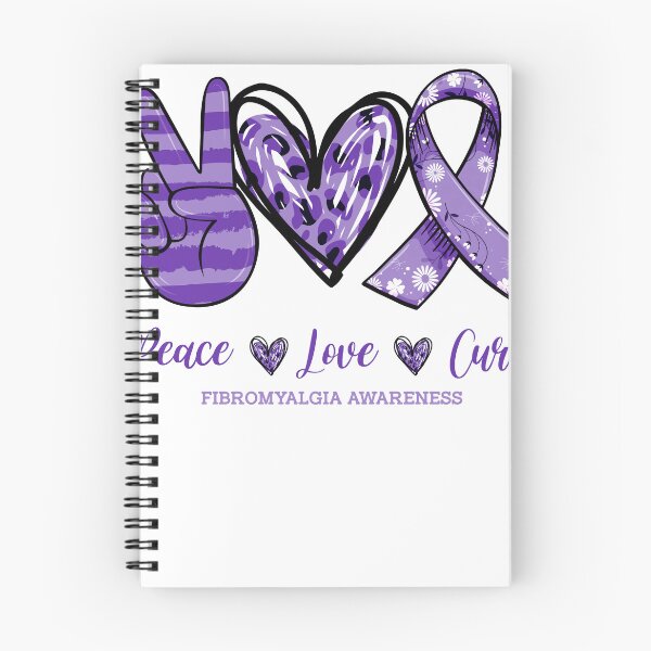 Item preview, Peace Love Cure Fibromyalgia Awareness Caring Support Shirt  designed and sold by Master Jay.