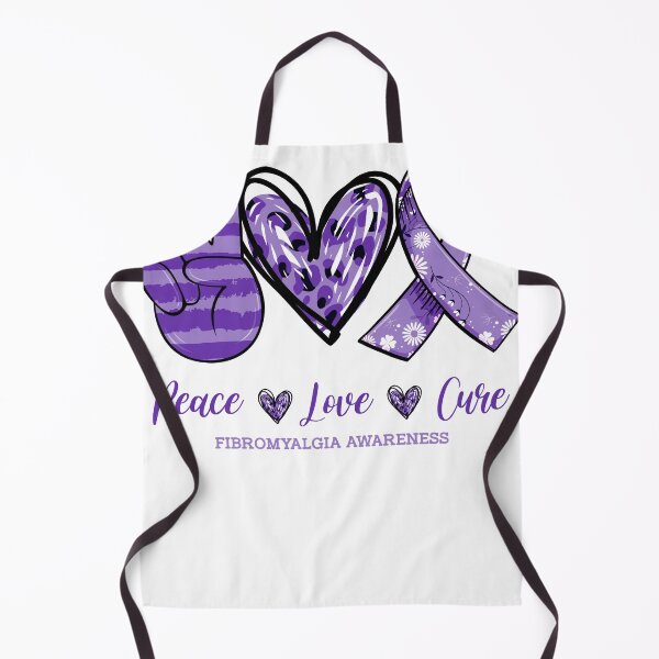 Item preview, Peace Love Cure Fibromyalgia Awareness Caring Support Shirt designed and sold by Master Jay.