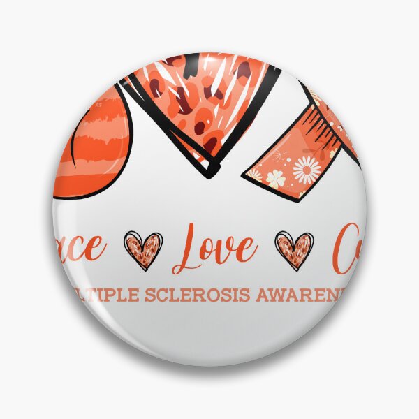 Item preview, Peace Love Cure Sclerosis Awareness Caring Support Fighting Shirt  designed and sold by Master Jay.