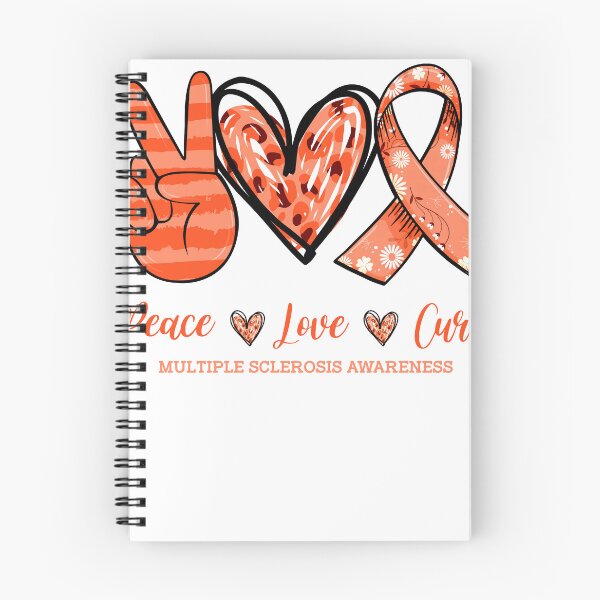 Item preview, Peace Love Cure Sclerosis Awareness Caring Support Fighting Shirt  designed and sold by Master Jay.
