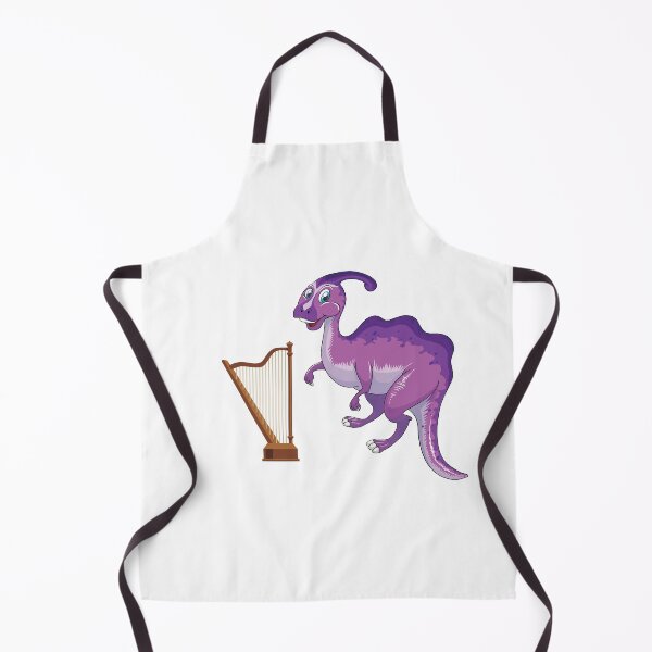 Item preview, Dinosaur Playing Harp ,Funny Good Purple Dinosaur Harp Lovers Art designed and sold by pedrored369.
