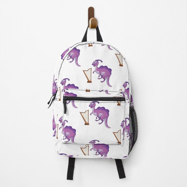 Item preview, Dinosaur Playing Harp ,Funny Good Purple Dinosaur Harp Lovers Art designed and sold by pedrored369.
