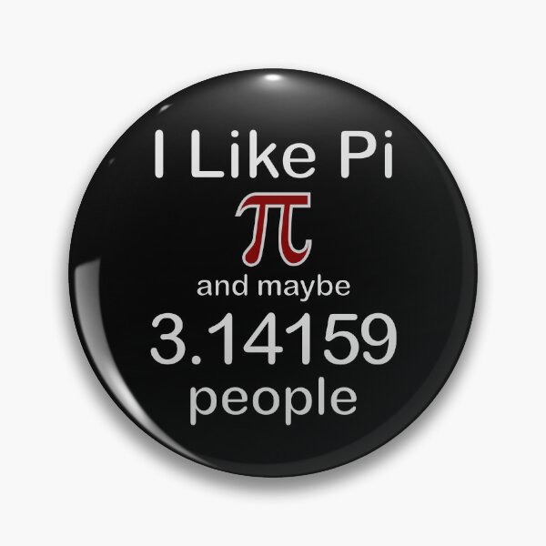 Artikelvorschau, Ich mag Pi und vielleicht 3,14159 Menschen, lustiges Mathe-Humor-kastanienbraunes Symbol entworfen und verkauft von artfulnotebook.