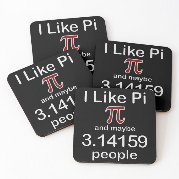 Item preview, I Like Pi And Maybe 3.14159 People, Fun Math Humor Maroon Symbol designed and sold by artfulnotebook.