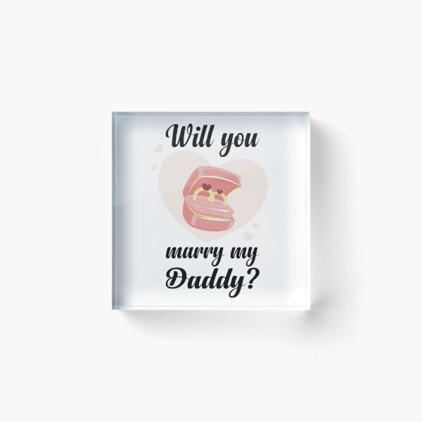 Item preview, Will you marry my daddy marriage proposal baby onesie designed and sold by Tiny-Piggy.