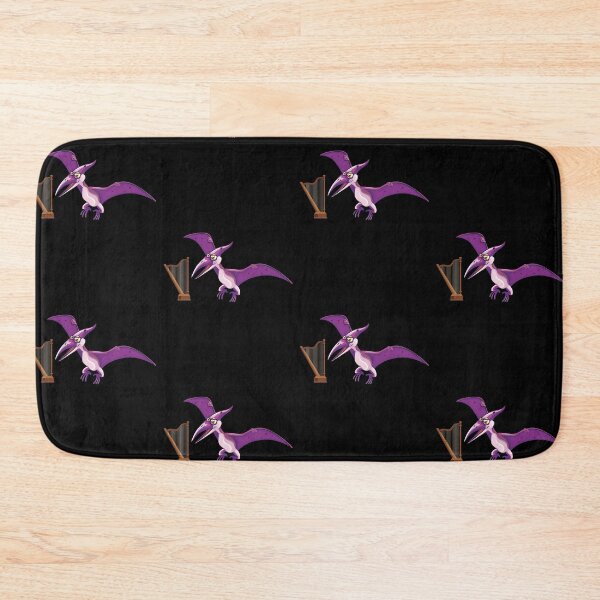 Item preview, Dinosaur Playing Harp ,Funny Good Dinosaur Harp Lovers Simple Flying Design designed and sold by pedrored369.