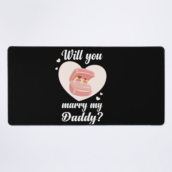 Item preview, Will you marry my daddy marriage proposal baby onesie designed and sold by Tiny-Piggy.