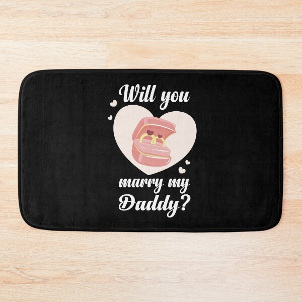 Item preview, Will you marry my daddy marriage proposal baby onesie designed and sold by Tiny-Piggy.