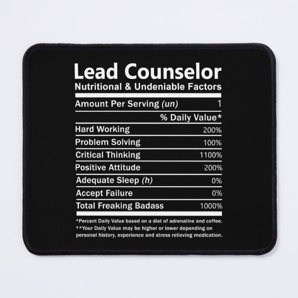 Item preview, Lead Counselor  T Shirt - Nutritional Daily Factors Job Gift Item Tee designed and sold by anthonyodo.