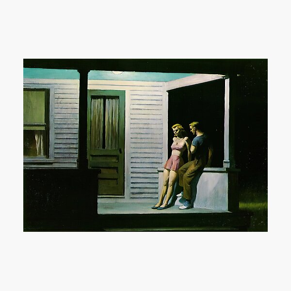 Item preview, Summer Evening by Edward Hopper designed and sold by AestheticsXarts.